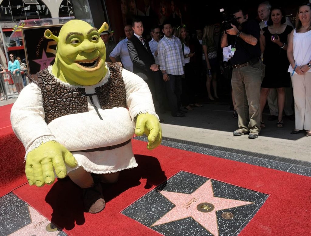 which fictional character does not have a star on the hollywood walk of fame?